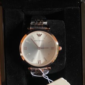 Armani Ladies Wristwatch-SS/Rose Gold